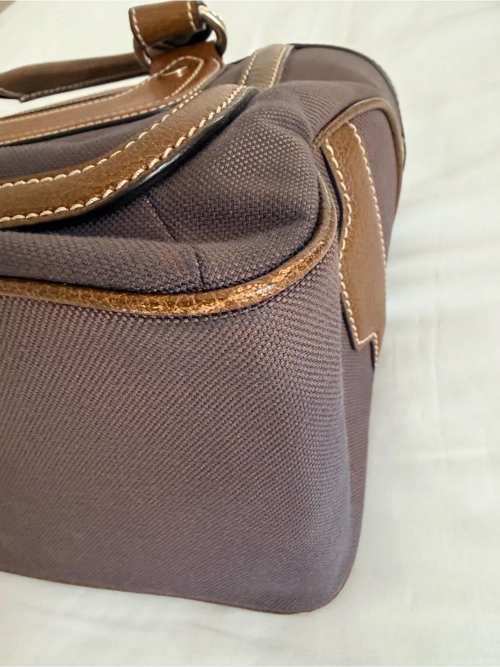 Authentic Celine Canvas and Leather Boogie Bag